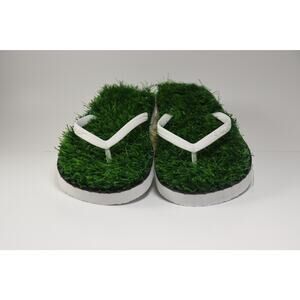 Freestyle Grass Flip Flops 10-11 Green Mens Artificial Turf Sandals